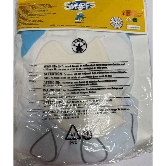 Smurfs Baby Costume Smurfette Size Girl Toddler 2-4 - Picture 4 of 8